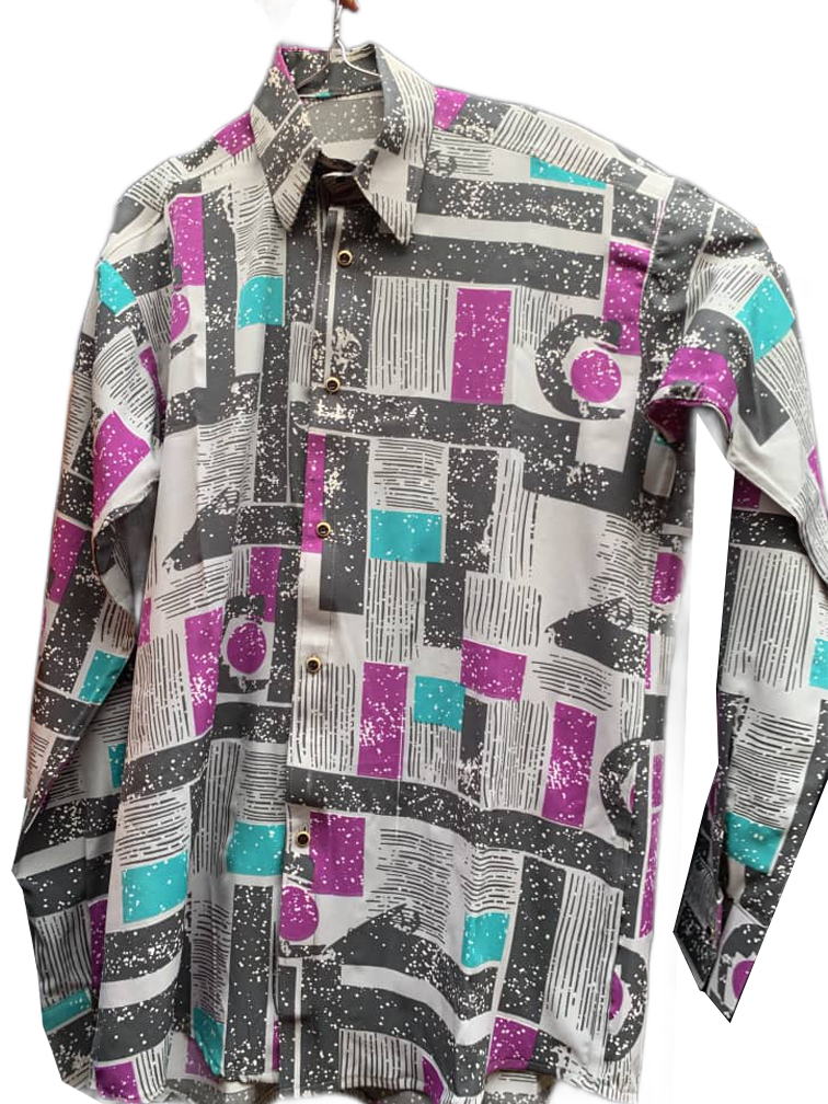 Men's Formal Vintage Multicolor Shirt