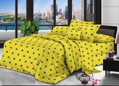 Super Quality Duvet, Bedsheet and pillow case - Yellow