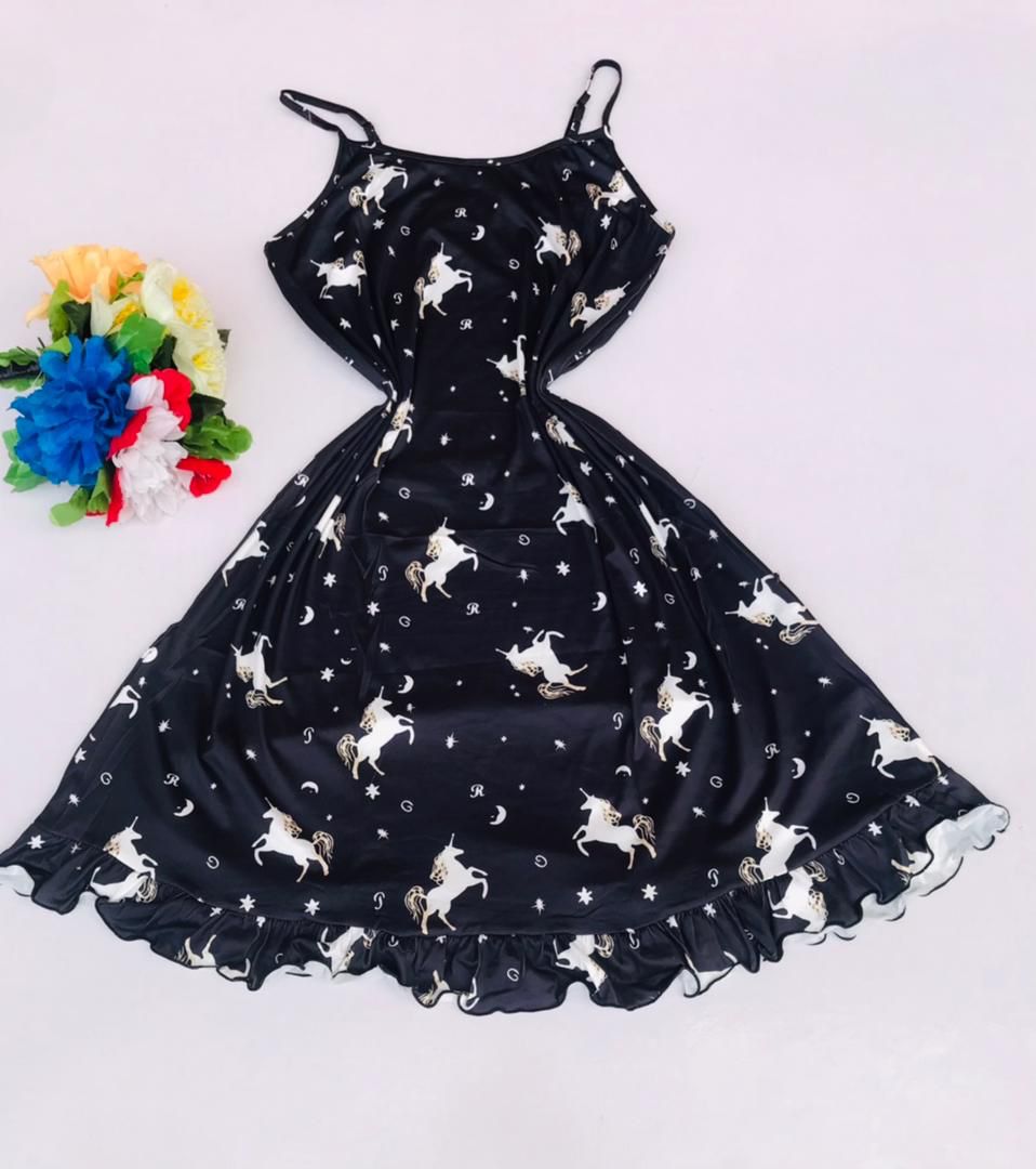 Ladies Sexy Silk Lingerie Nightdress