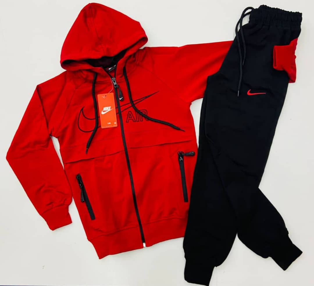 Boy Fitted trouser with hooded knitted long sleeve Shirt