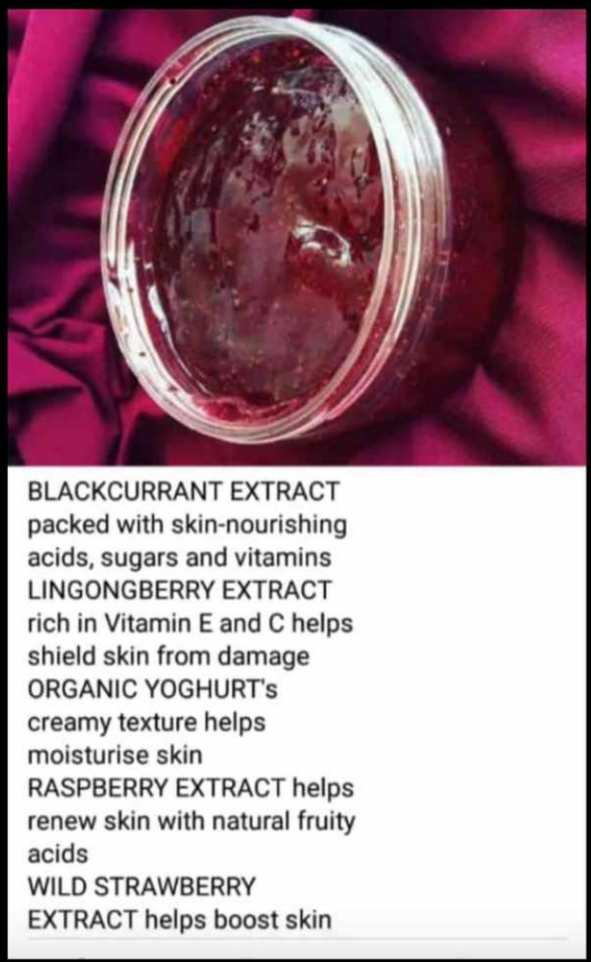 Raspberry scrub