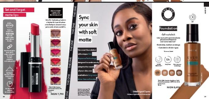 Everlasting sync foundation and lip stick