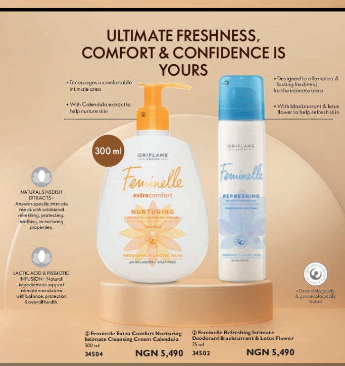 Feminelle intimate wash and spray