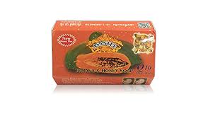 Solid Asantee Papaya Honey Skin Whitening Herbal Soap