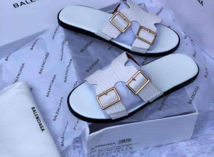 Male Slide- White