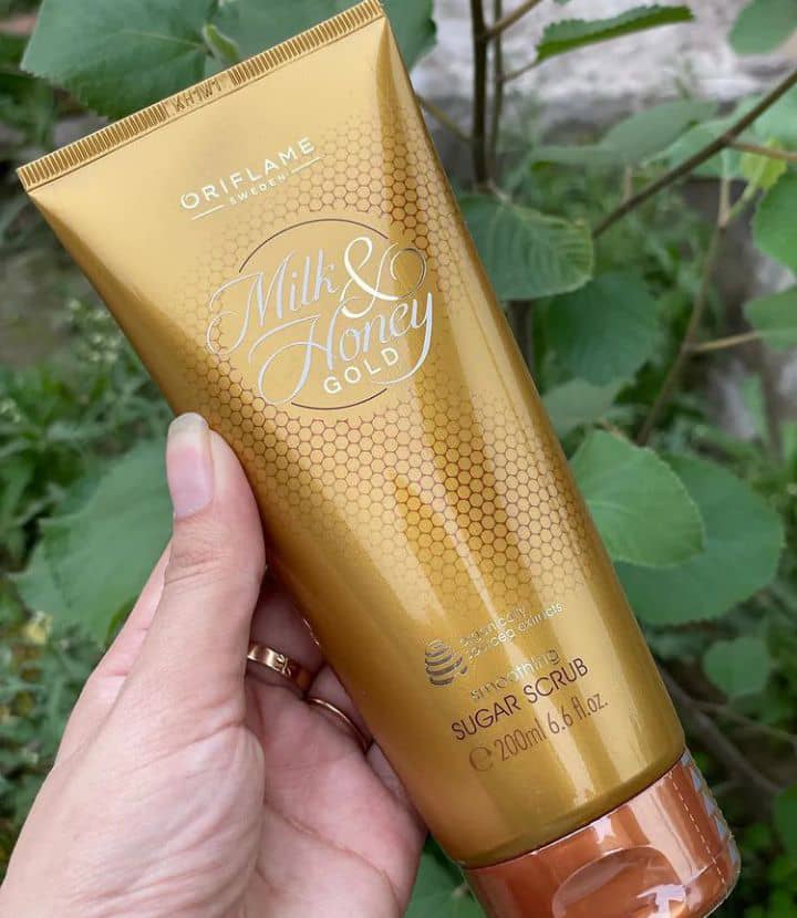 Milk and honey sugar body scrub