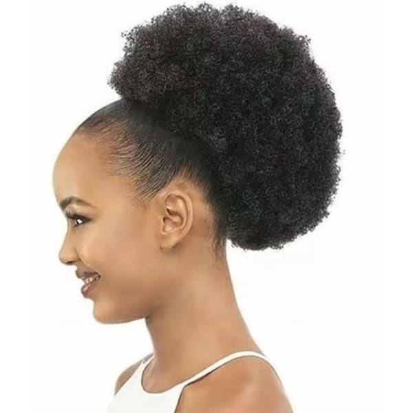 Afro Kinky Curl Hair Bun