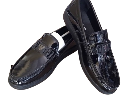 Giorgio Mens Shinny Glossy Loafers Shoes