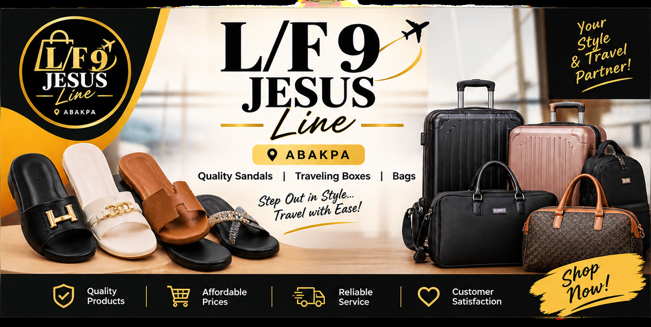 L/F 9 JESUS Line Abakpa Nike Enugu RO 30 Nike Road Abakpa Nike Enugu